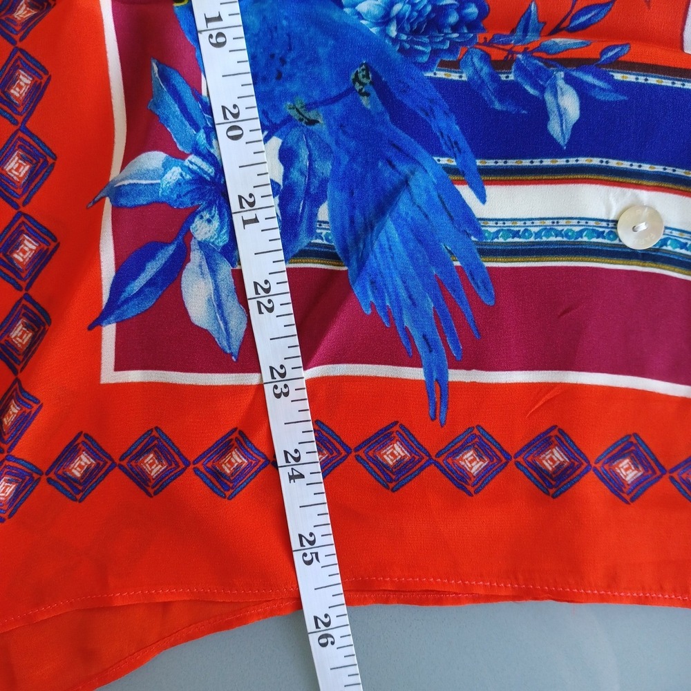 FARM Rio‎ Women's L Bird Floral Print Kimono Style Open Front Top - Picture 5 of 8